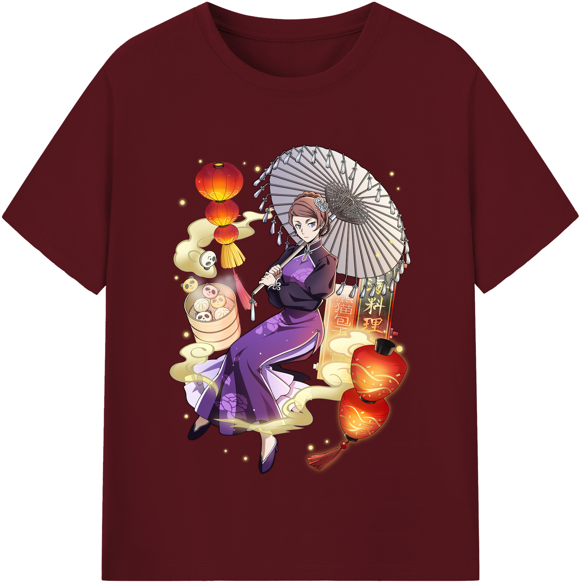 （画像用） 文豪ストレイドッグス Bungo Stray Dogs 綿100％半袖Tシャツ（フロントプリント）